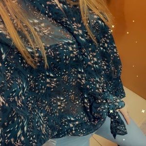 Pink Nickel Long-sleeved Blouse